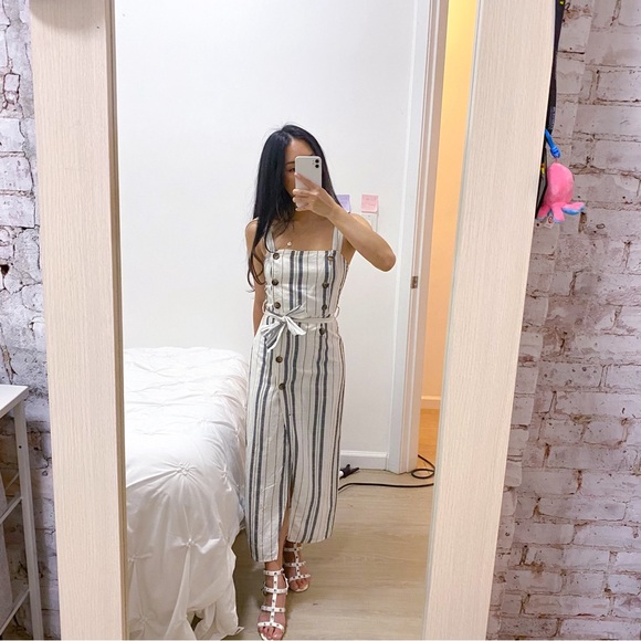 Bershka Striped Midi Dress - Picture 2 of 11